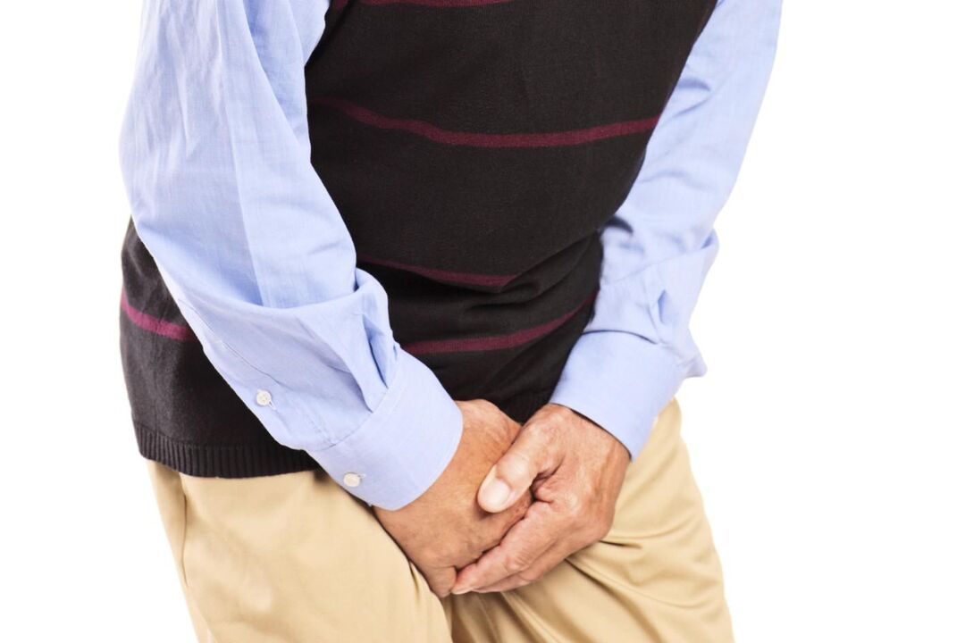 Muškarce s kongestivnim prostatitisom muči bolna ili oštra bol u području prepona