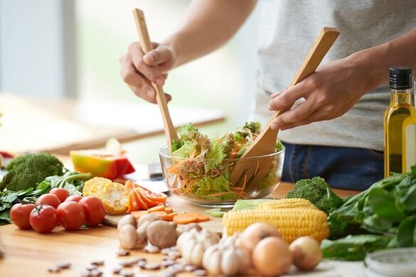 Priprema salate od povrća za prostatitis